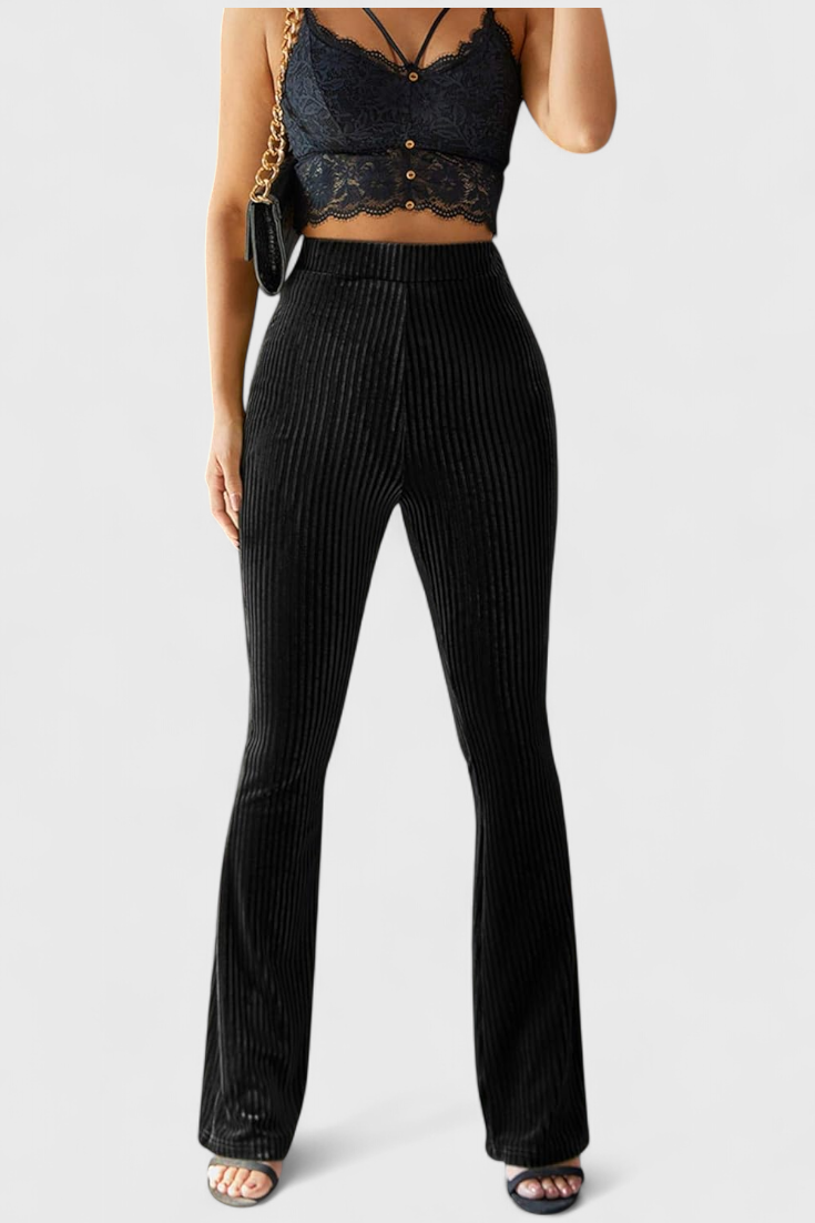Pantalon évasé en velours par Liset