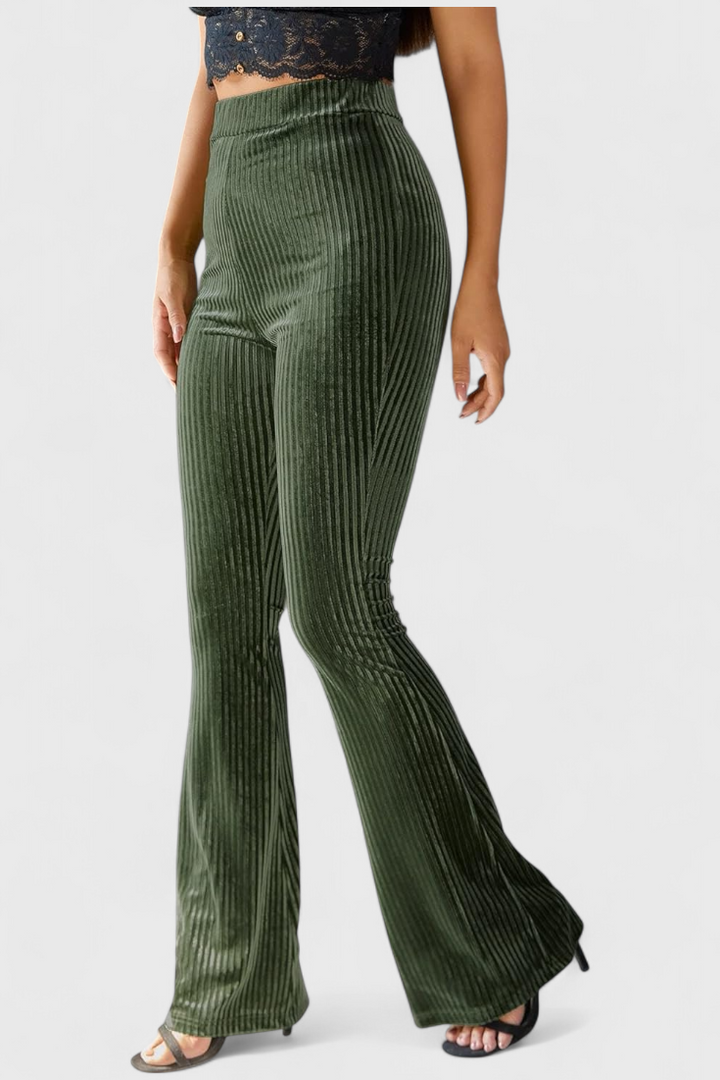 Pantalon évasé en velours par Liset