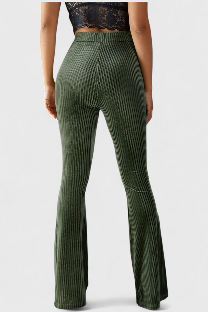 Pantalon évasé en velours par Liset