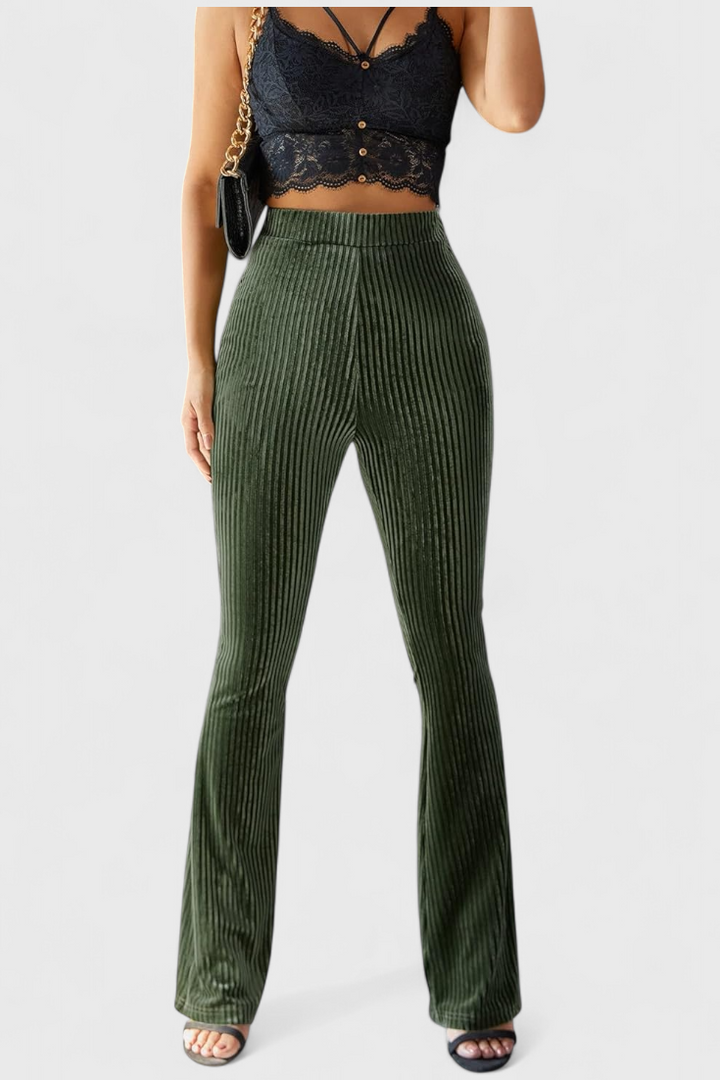 Pantalon évasé en velours par Liset