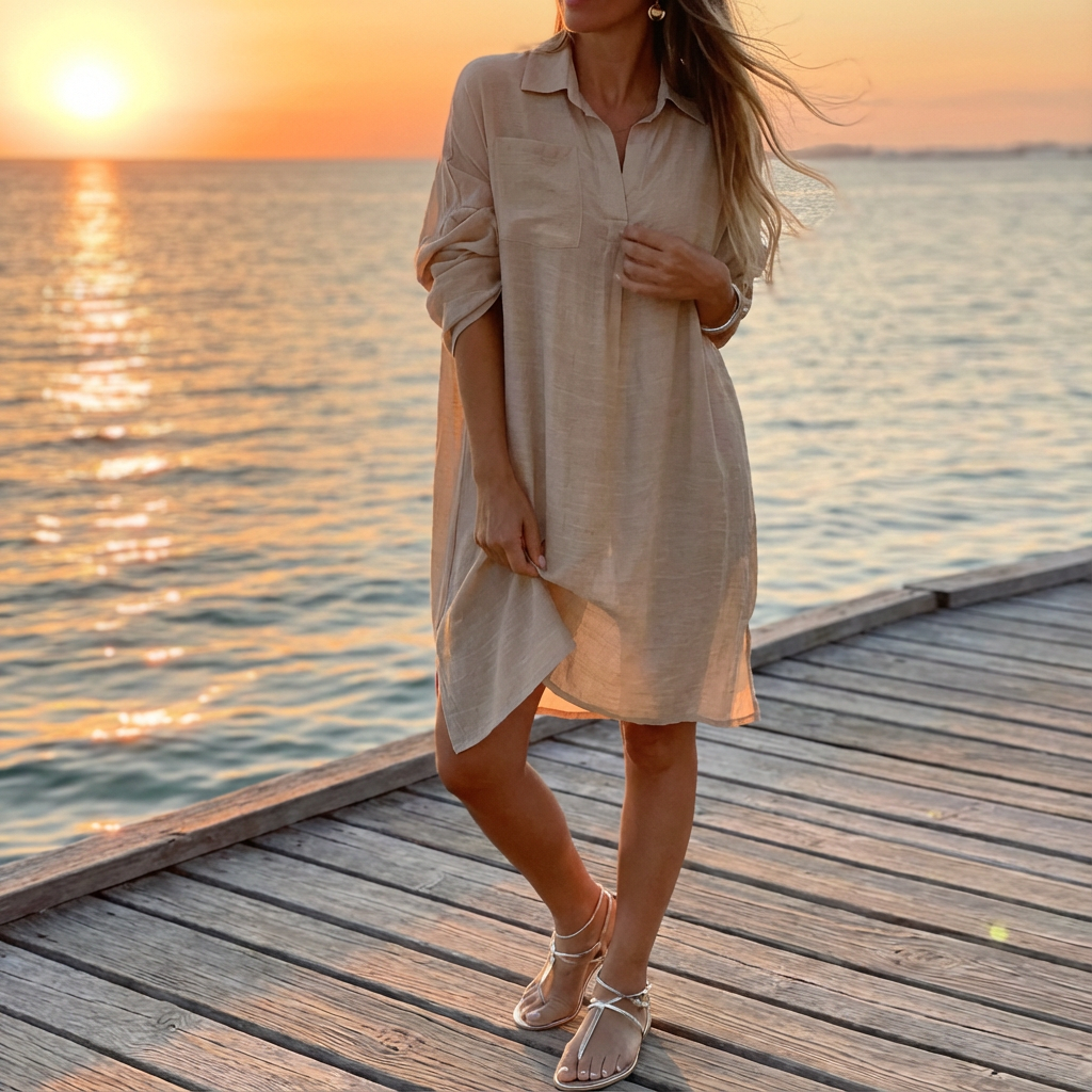 ALYSSA™ | Chemise Coton-Lin