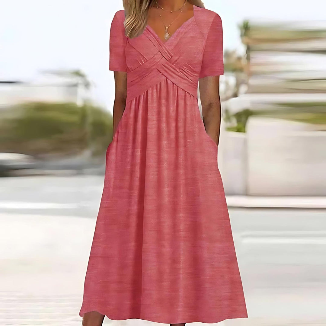 ISADORA™ | Robe Midi Évasée Élégante