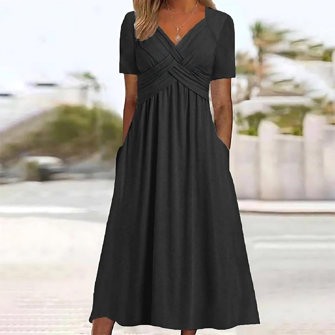 ISADORA™ | Robe Midi Évasée Élégante