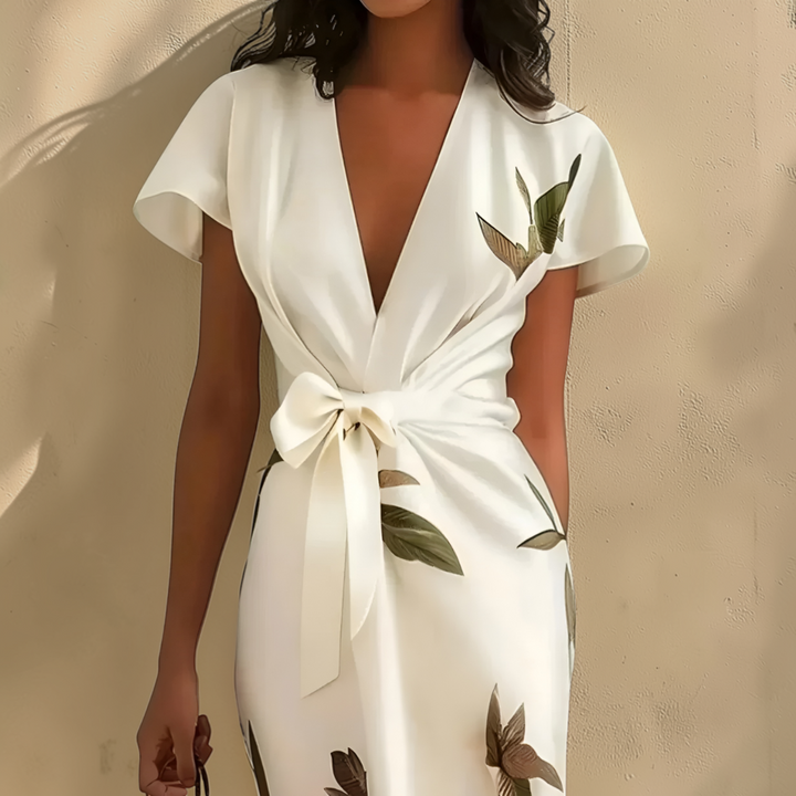 NADIA™ | Robe Élégante Ceinturée