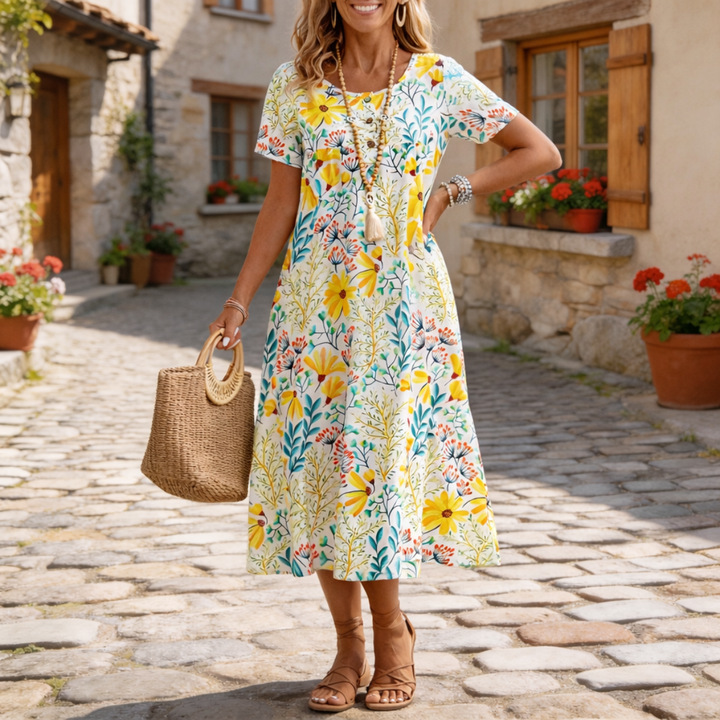 LENA™ | Robe Fleurie Élégante