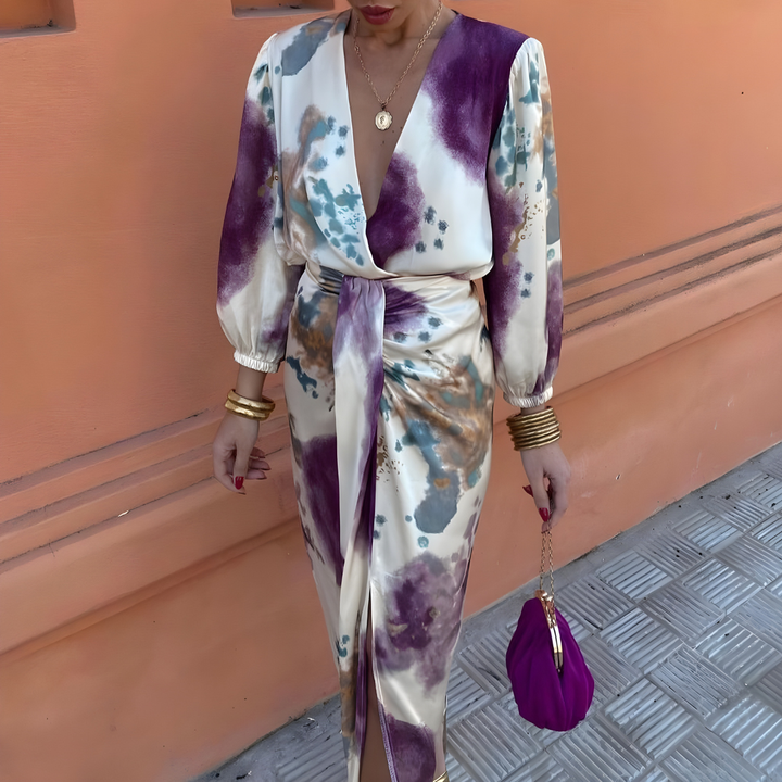 VALERIA™ | Robe Col V Élégante