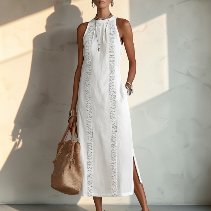JIMENA™ | Robe Midi Col Classique