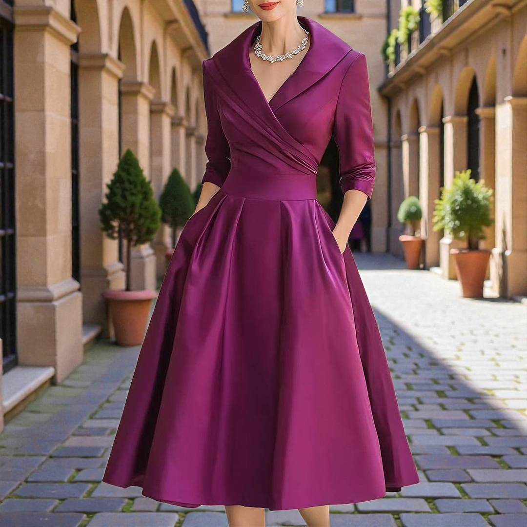 LÉA™ | Robe Midi Lumineuse