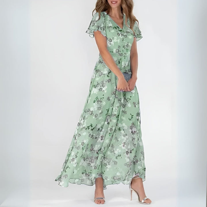 ALESSIA™ | Robe Longue Fleurie