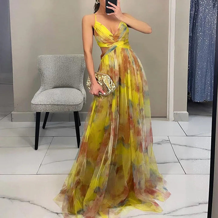 GISELLE™ | Robe Longue Florale Élégante