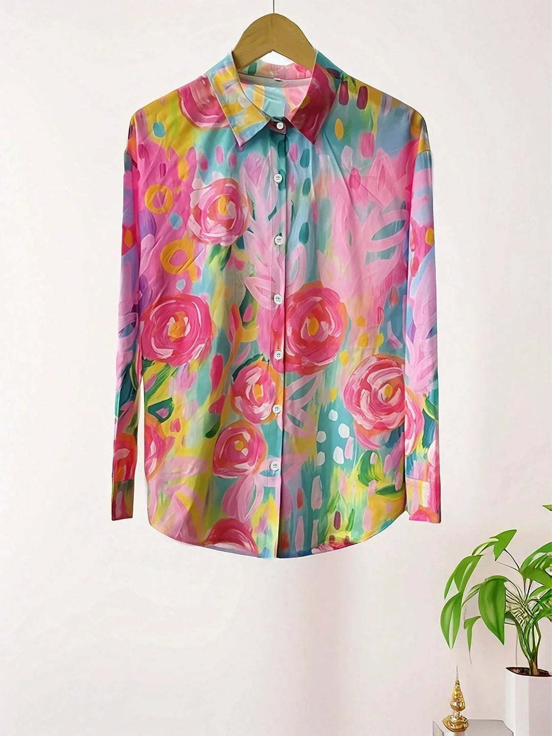 Arelia | Chemisier à Motifs Colorés