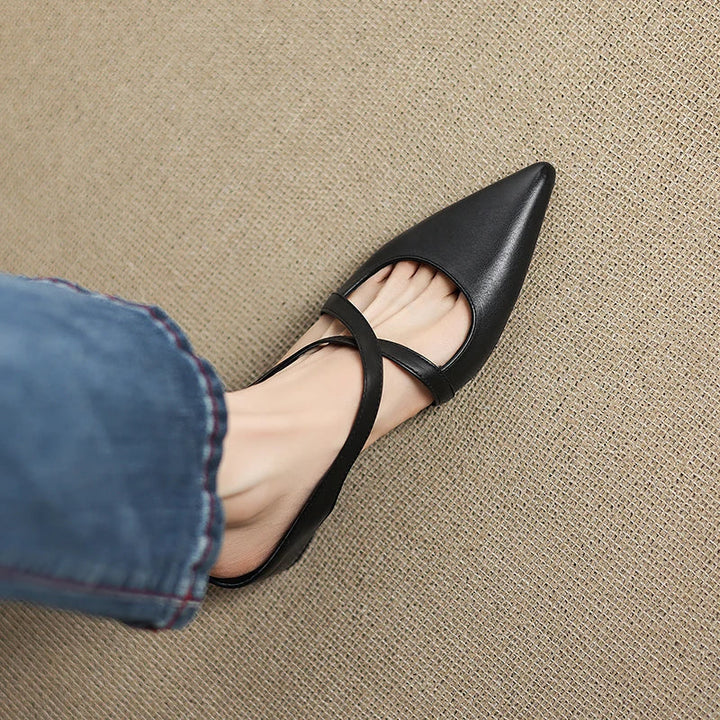 Aluna |  Mules en Cuir Véritable