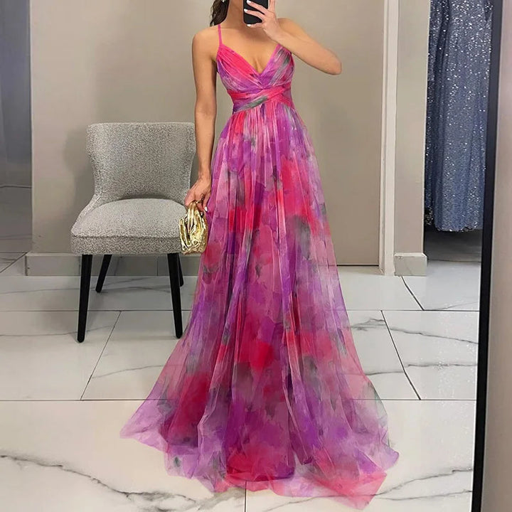 GISELLE™ | Robe Longue Florale Élégante