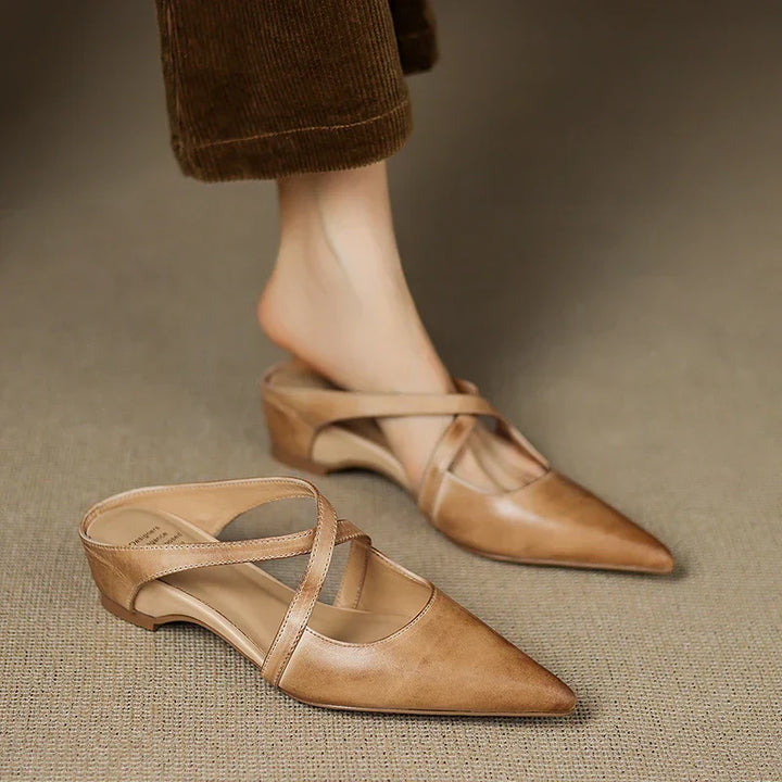 Aluna |  Mules en Cuir Véritable