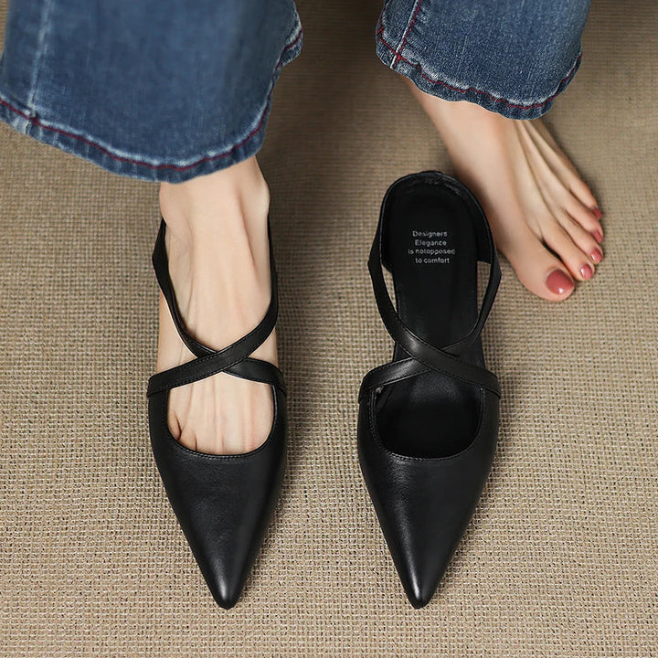 Aluna |  Mules en Cuir Véritable