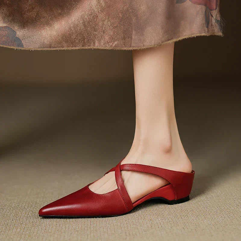 Aluna |  Mules en Cuir Véritable