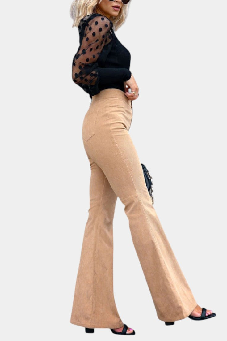 Pantalon large taille haute Kiara