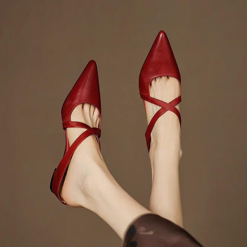 Aluna |  Mules en Cuir Véritable