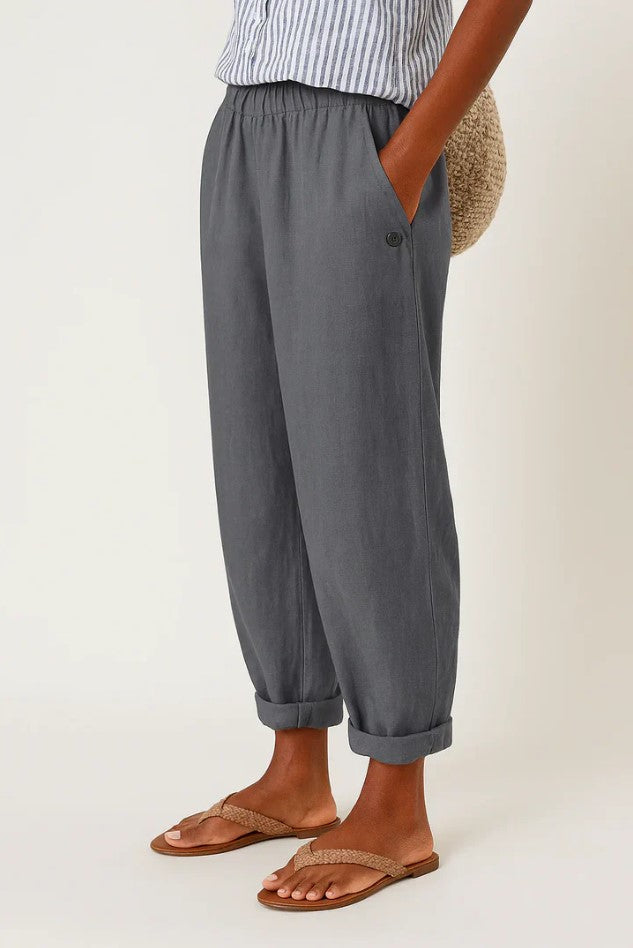 Romina™ Pantalon intemporel en lin-coton