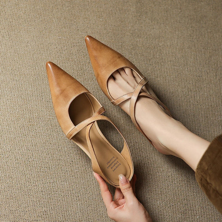 Aluna |  Mules en Cuir Véritable