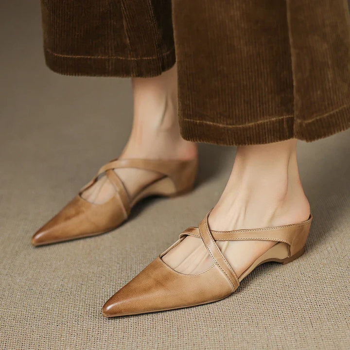 Aluna |  Mules en Cuir Véritable