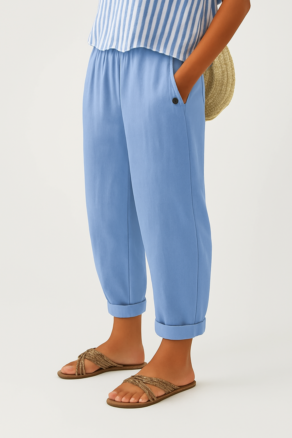 Stella | Pantalon intemporel effet lin