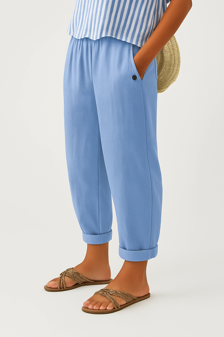 Stella | Pantalon intemporel effet lin