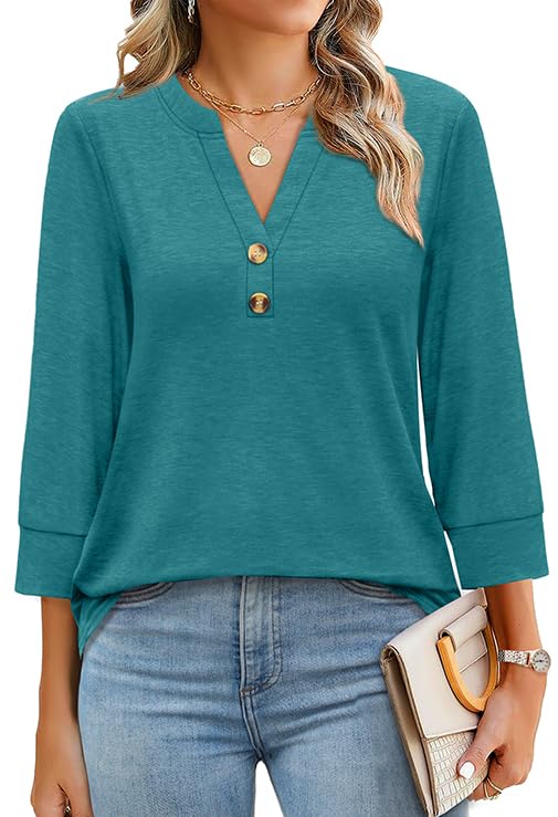 Flora | Blouse Imprimé Floral Sauvage Col V & Boutons Dorés