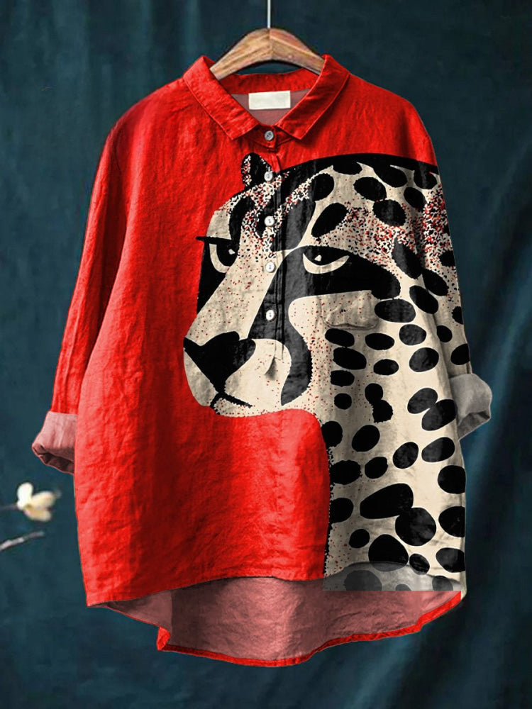Nala | Chemise imprimée léopard audacieuse