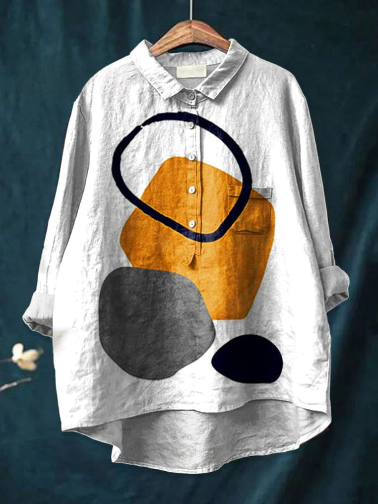 Sienna | Chemise motif abstrait géométrique