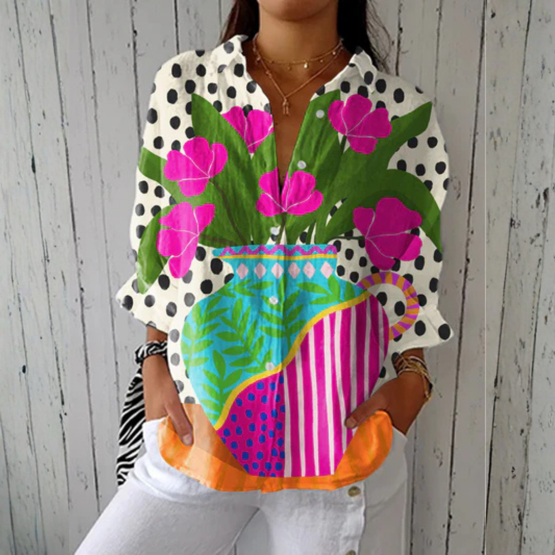 Donna™ | Blouse vase en fleurs