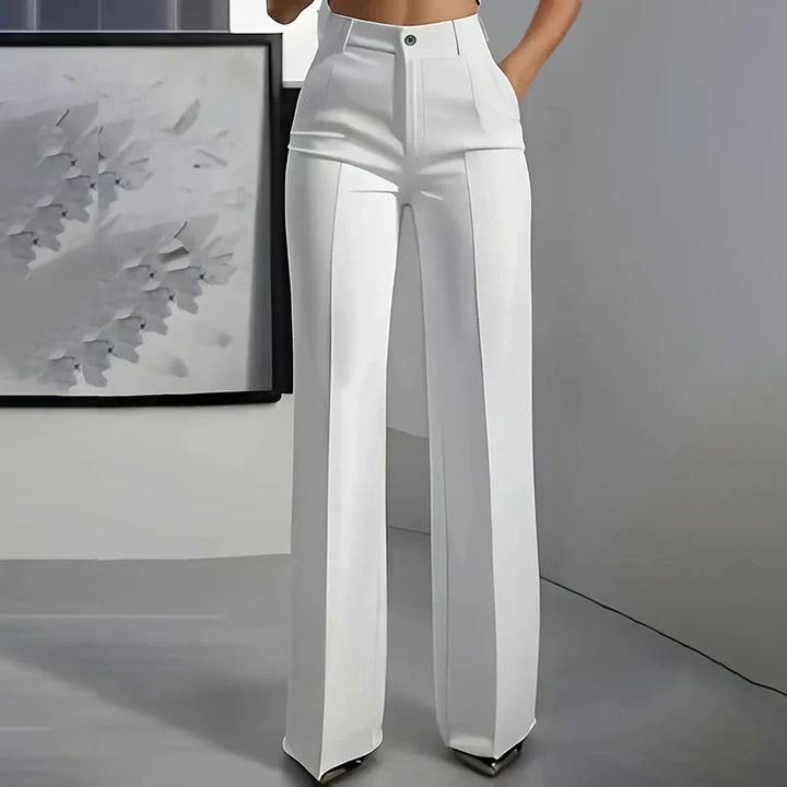 ELINORA | Pantalon chic taille haute avec coupe flatteuse pour le travail et les moments élégants
