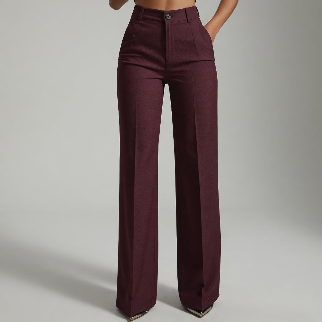 Emilia – Pantalon taille haute élégant