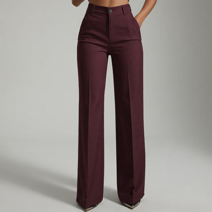 Emilia – Pantalon taille haute élégant