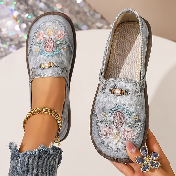 Amara | Chaussures Confortables Décontractées Brodées