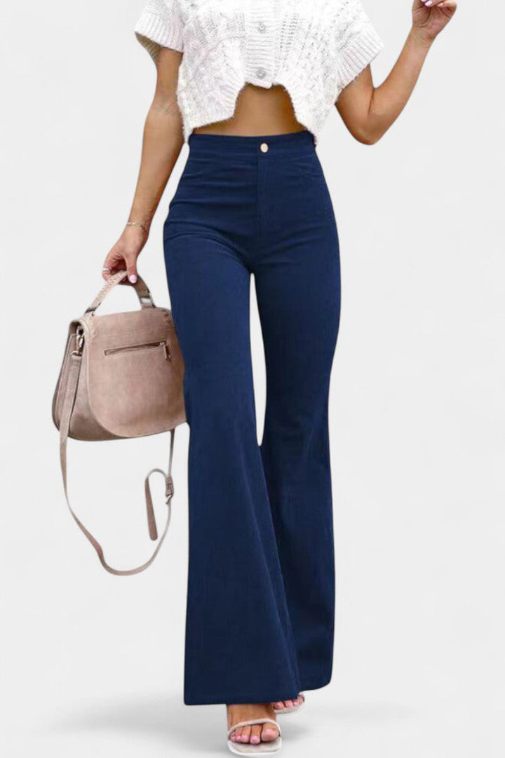 Pantalon large taille haute Kiara