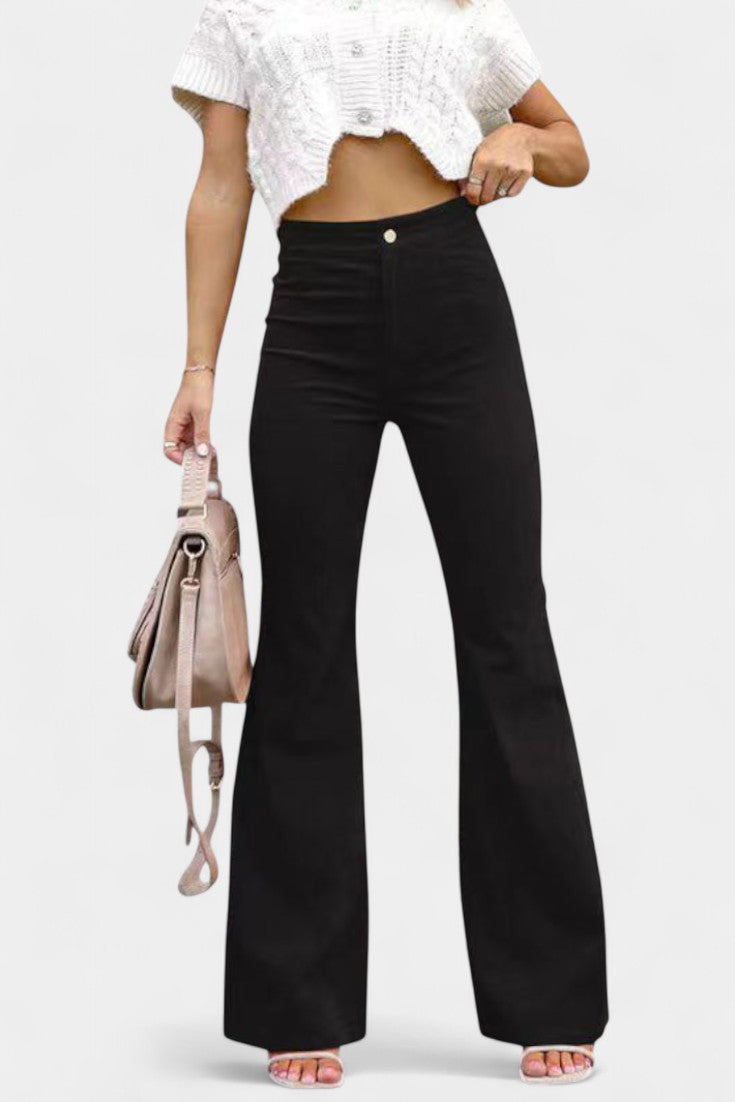 Pantalon large taille haute Kiara