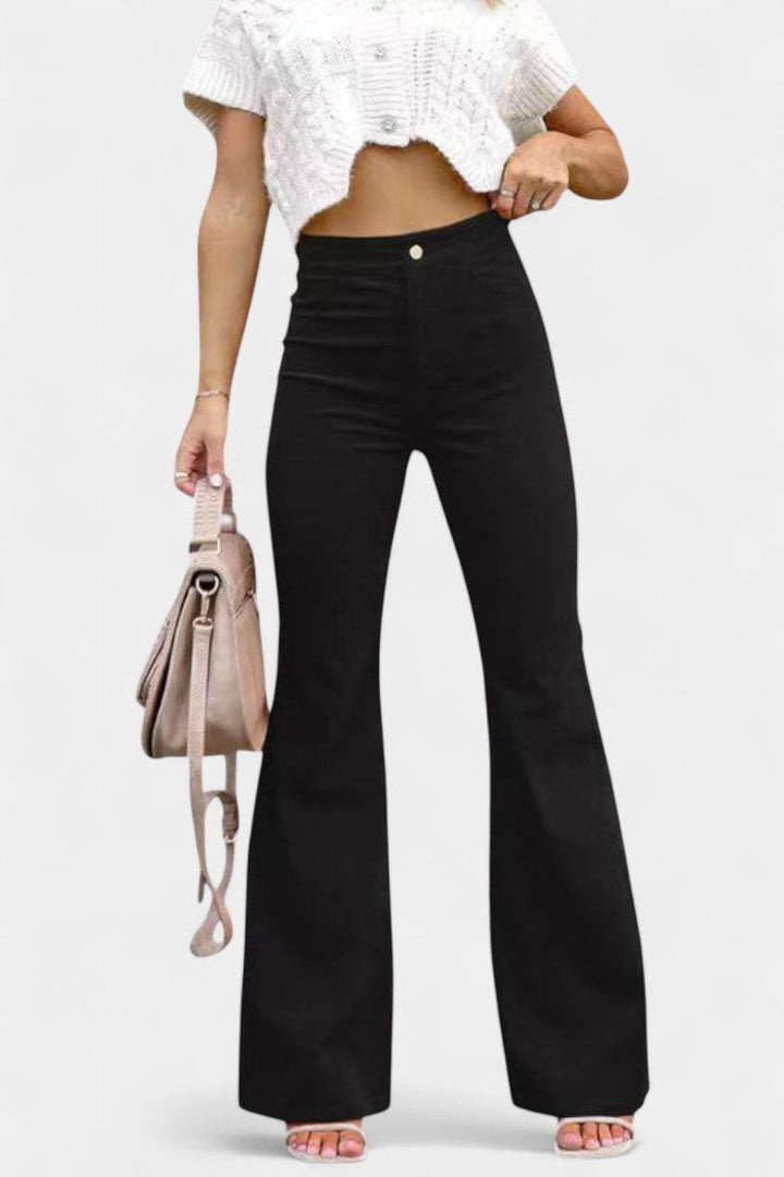 Pantalon large taille haute Kiara