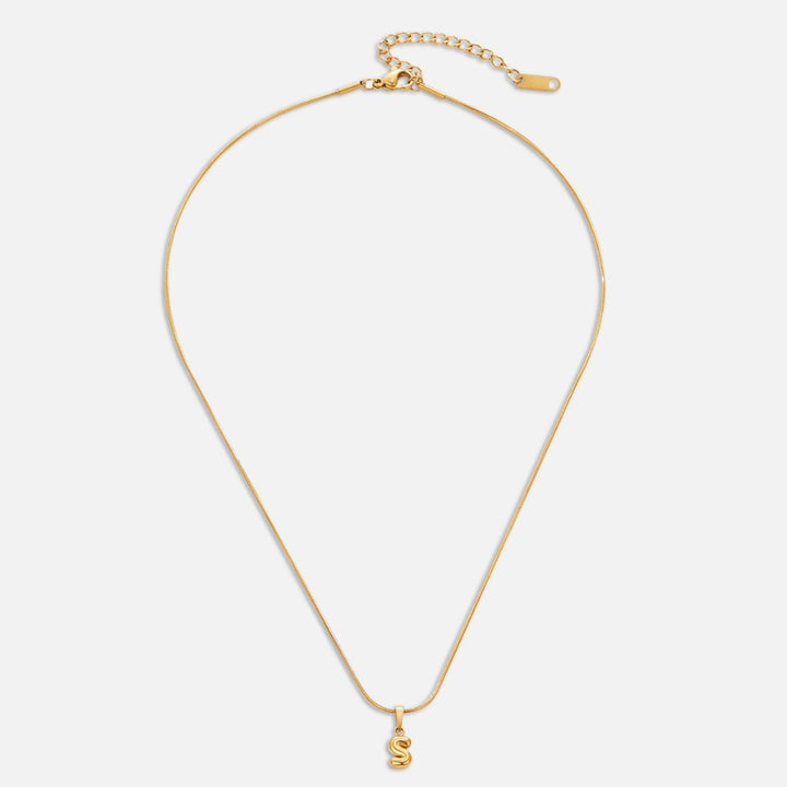 Collier Lettre Bubble Chic