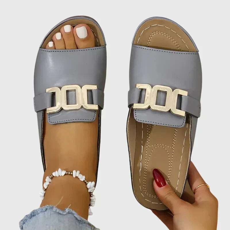 Sandales confortables à boucle