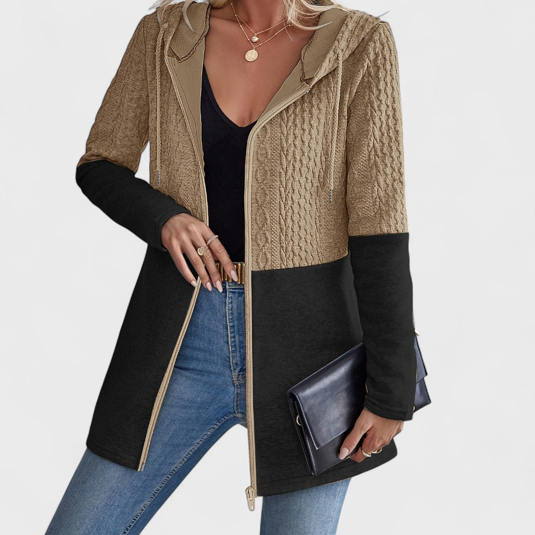 Valentino – Elegant Hooded Grey Cardigan for Women