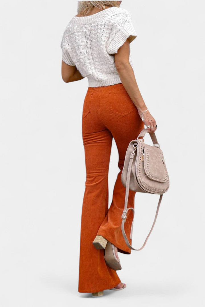 Pantalon large taille haute Kiara