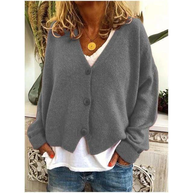 Pull À Col En V Décontracté À La Mode