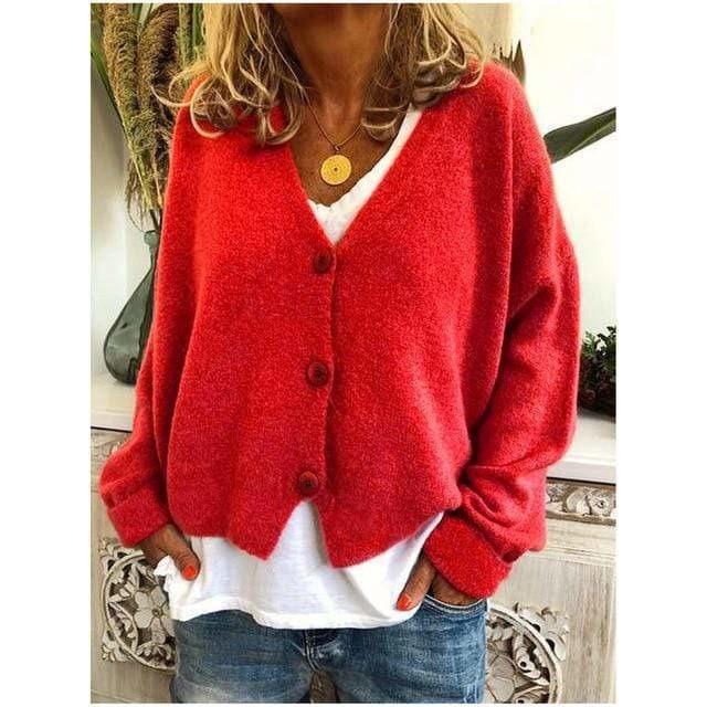 Pull À Col En V Décontracté À La Mode