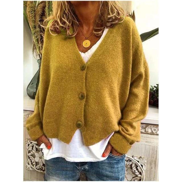 Pull À Col En V Décontracté À La Mode