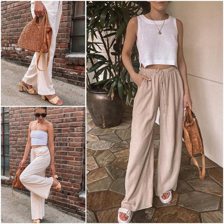 GABRIELLA | Pantalon d'été à jambes larges pour un confort maximal et un style élégant de jour