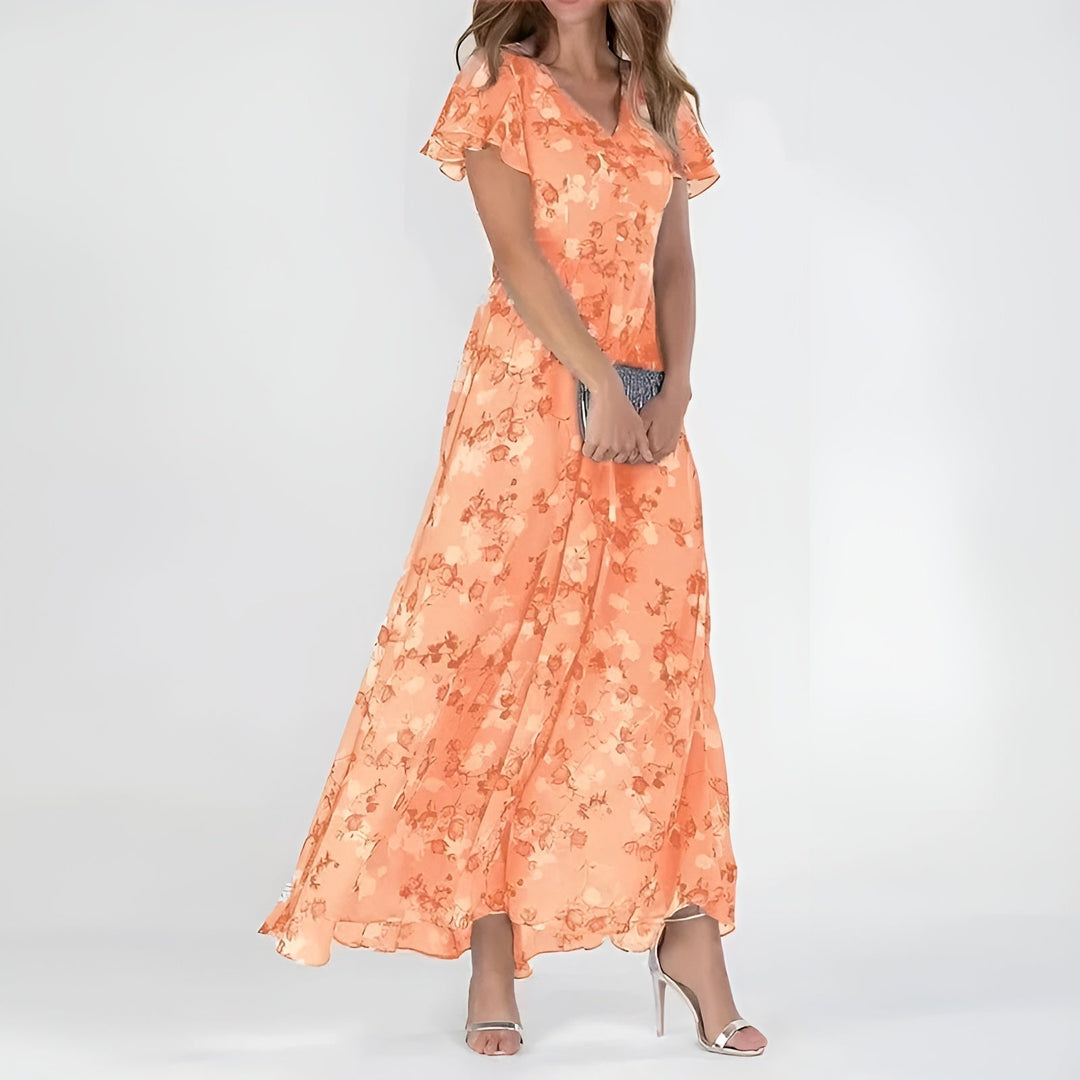 ALESSIA™ | Robe Longue Fleurie