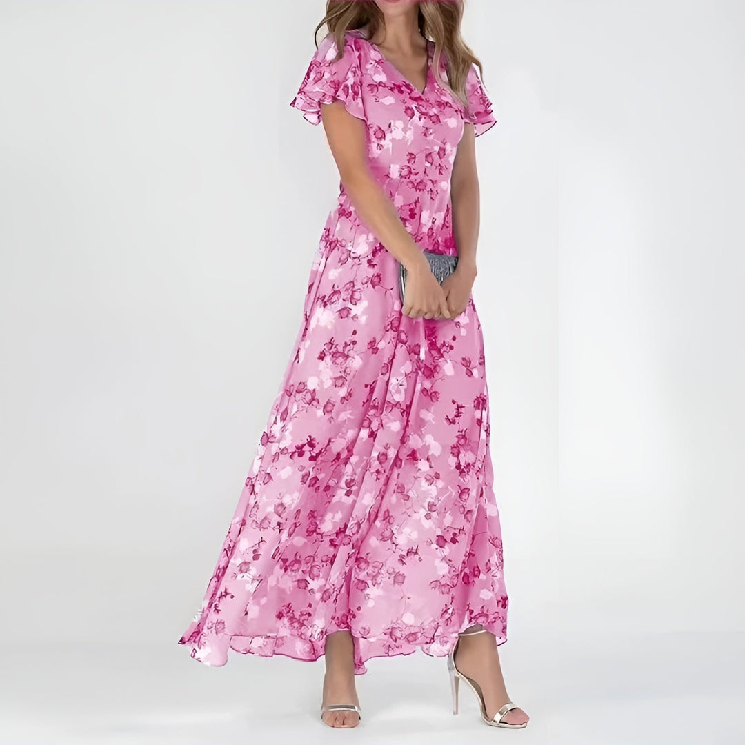 ALESSIA™ | Robe Longue Fleurie