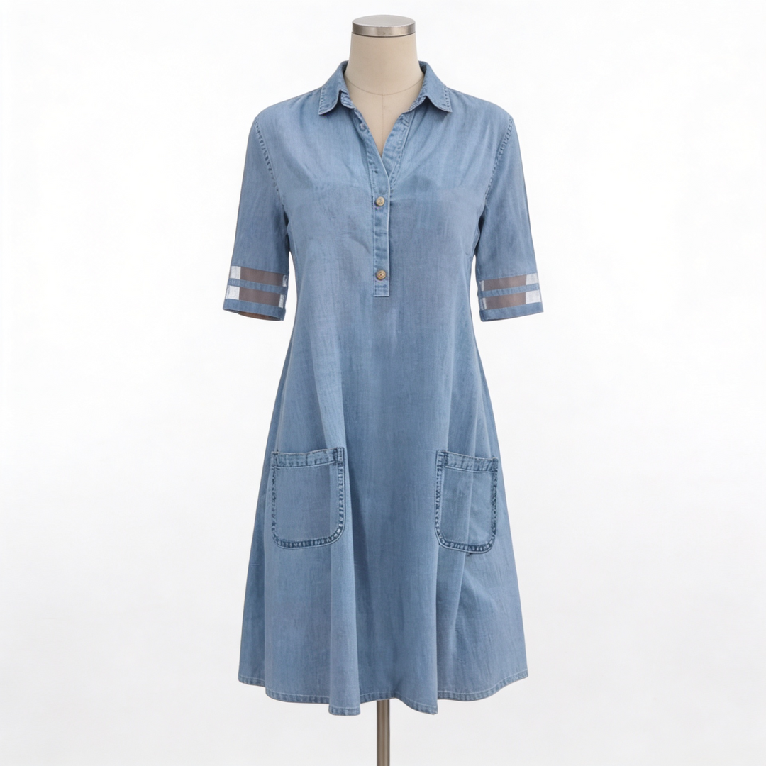 SERENA™ | Robe Chemise Denim