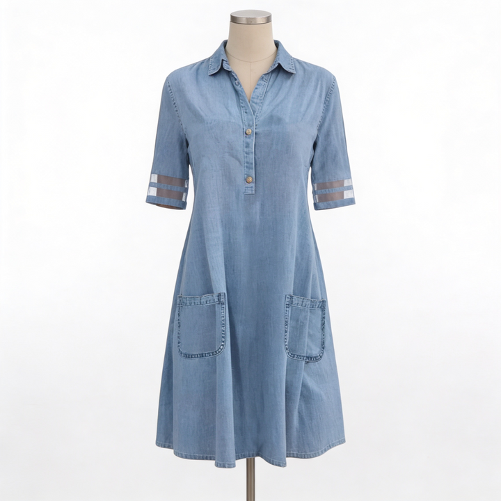 SERENA™ | Robe Chemise Denim